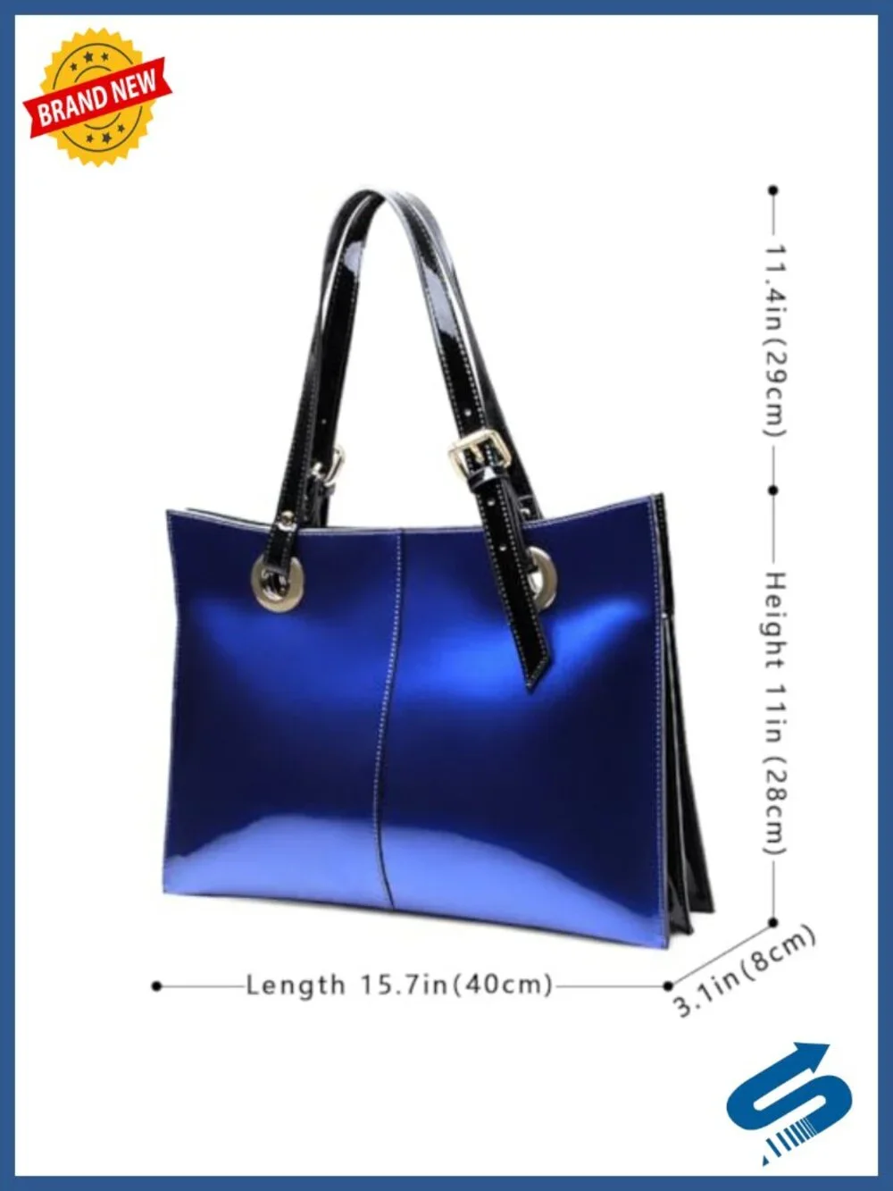 Genuine Leather Work Tote Bag for Women Zipper Shoulder Handbag